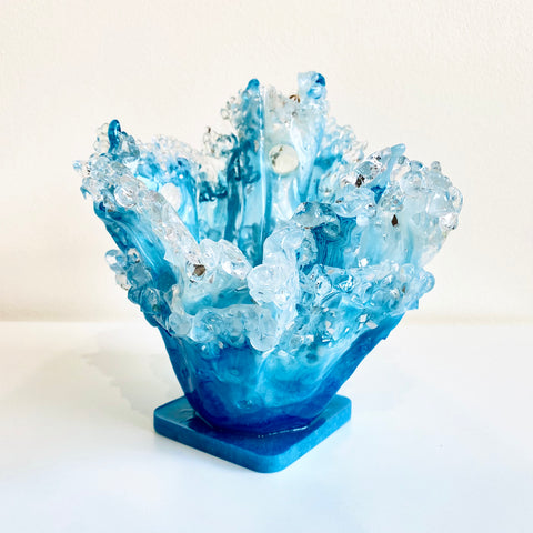 Wave Resin Sculpture Bowl - Arts and Heritage St. Albert