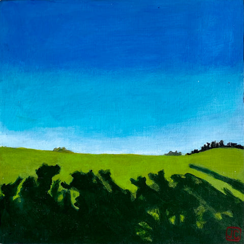 Sturgeon County #3 Acrylic on Cradleboard