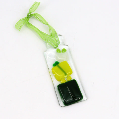 Handmade Fused Glass Ornaments Green - Arts and Heritage St. Albert