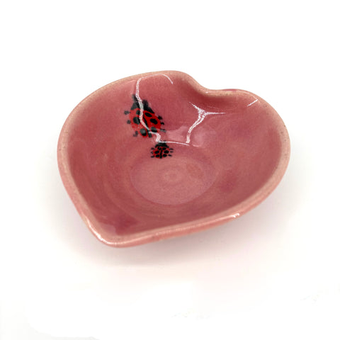 small bowl pink heart - Arts and Heritage St. Albert