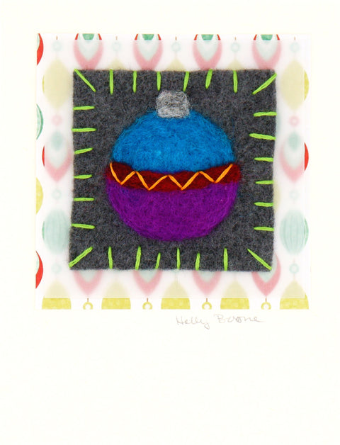 Holly Boone Art Cards - Christmas Baubles Style 1 - Arts and Heritage St. Albert