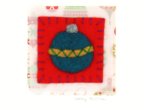 Holly Boone Art Cards - Christmas Baubles Style 5 - Arts and Heritage St. Albert