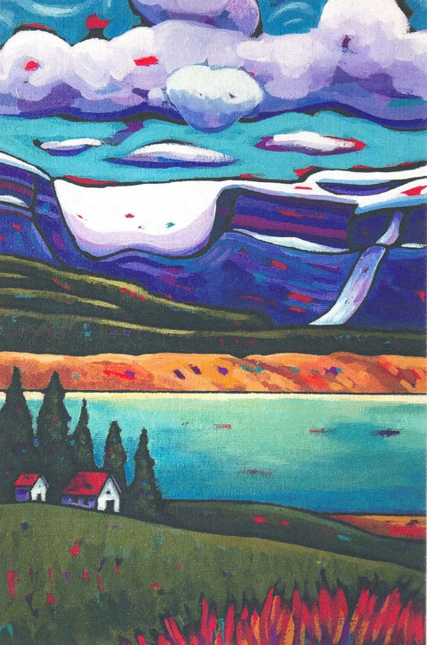 Pam Weber Art Post Cards I'll Meet You on the Weekend - Arts and Heritage St. Albert