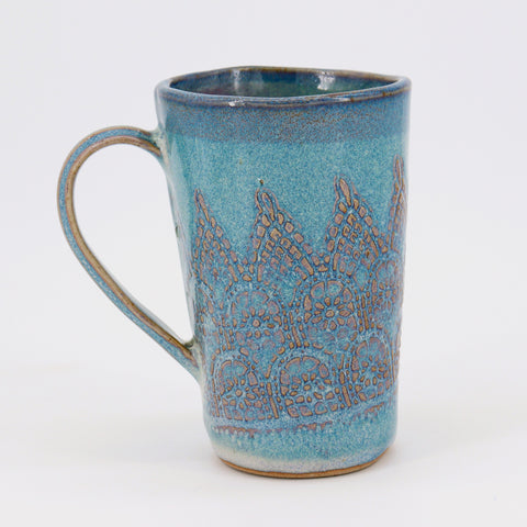 Tall Lace Textured Mug - Arts and Heritage St. Albert