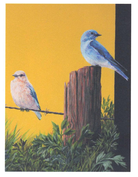 'Birds & Butterflies' Art Cards By Teresa Stieben Mountain Blue Bird - Arts and Heritage St. Albert