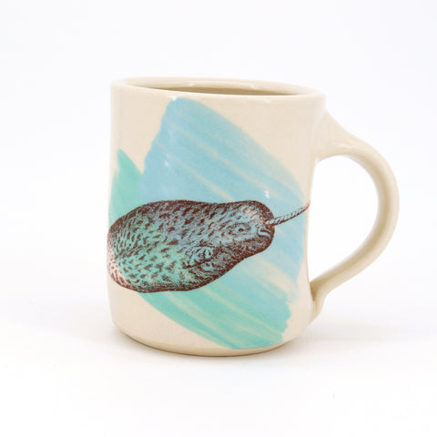 New Fauna Mugs Norwall with Blue & Coral - Arts and Heritage St. Albert