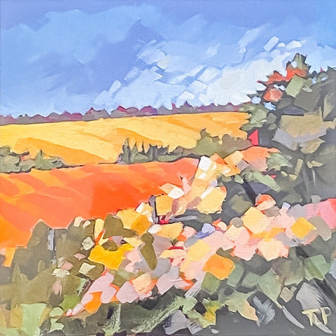 Art Cards by Tracy Lyn Propp 'Road Trip' 5" x 5" - Arts and Heritage St. Albert