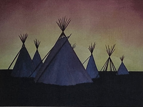 'Teepee' Art Cards by Gerald Delorome Teepees - Arts and Heritage St. Albert