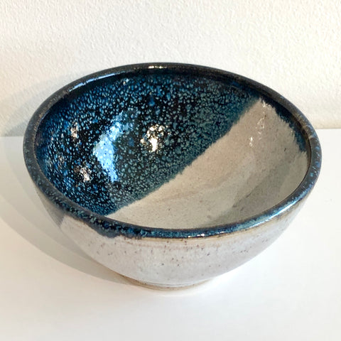 Cream & Blue Prep Bowl - Arts and Heritage St. Albert