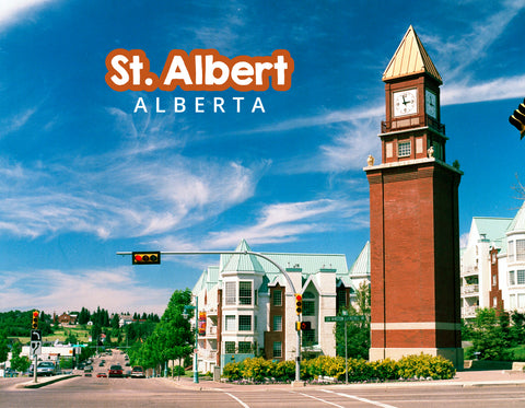 Postcards St.Albert clock Tower, 1997 - Arts and Heritage St. Albert