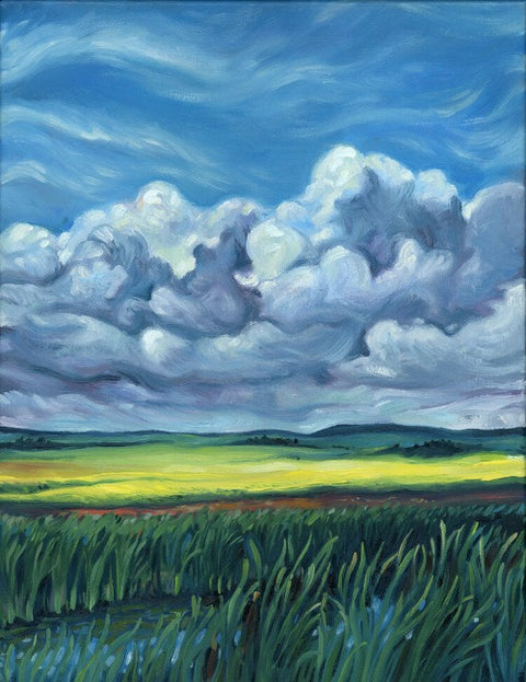 "Landscape Series" Art Cards by Crystal Driedger Prairie Storm Arrival - Arts and Heritage St. Albert