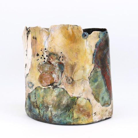 'Lily' Sculptural Raku Vessel - Arts and Heritage St. Albert