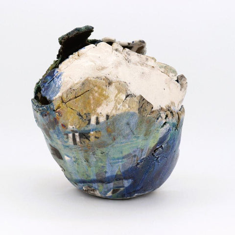 'Reptile' Sculptural Raku Vessel - Arts and Heritage St. Albert