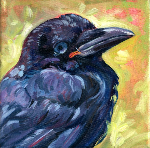 "Animal Series" Art Cards by Crystal Driedger Rescue Crow - Arts and Heritage St. Albert