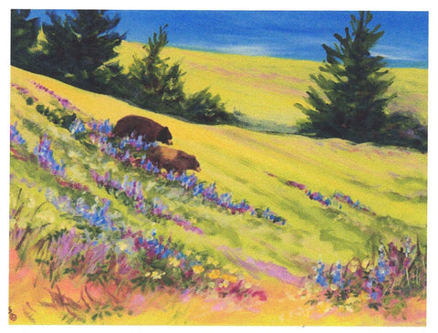 'Bears' Art Cards By Teresa Stieben Saddle Blanket and Mom - Arts and Heritage St. Albert