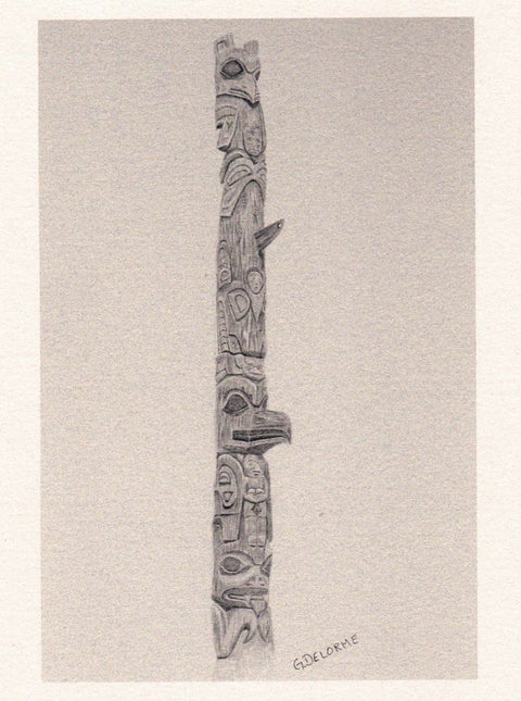 'Totem' Art Cards By Gerald Delorme Totem 2 - Arts and Heritage St. Albert