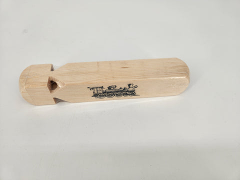 Wooden Train Whistle 7.5" - Arts and Heritage St. Albert