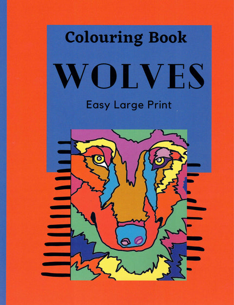 Wolves Large Print Colouring Book - Arts and Heritage St. Albert