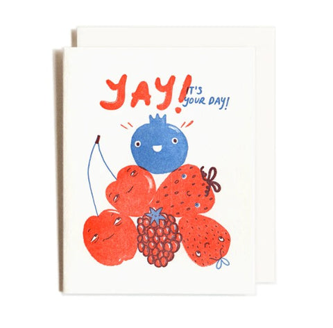 Letterpress Printed Birthday Cards Yay! It's Your Day! - Arts and Heritage St. Albert