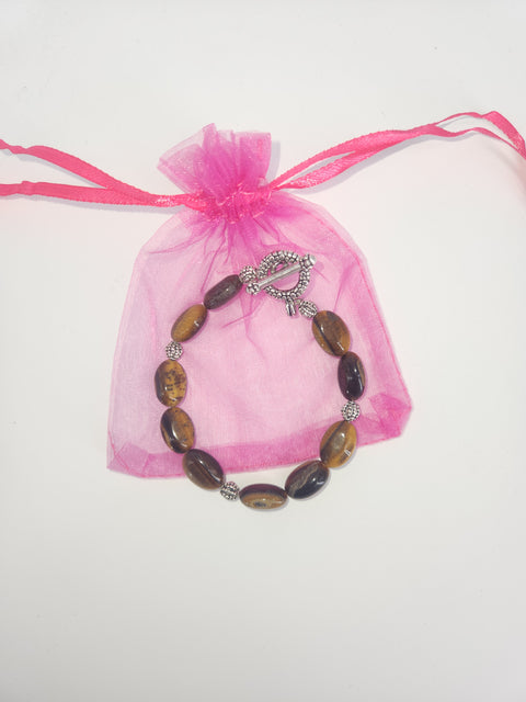 Whisperstones Clasp Bracelet in gift bag - Arts and Heritage St. Albert