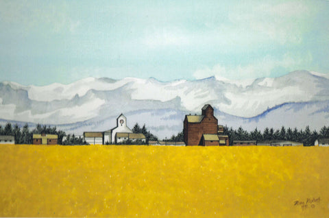 'Canola Field, Alberta' Art Print - Arts and Heritage St. Albert