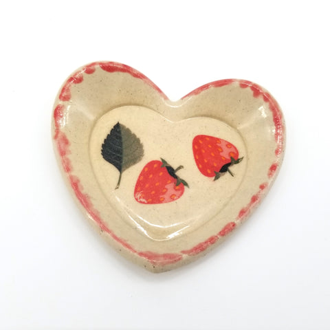 Heart Shaped Strawberry Trinket Dishes - Arts and Heritage St. Albert