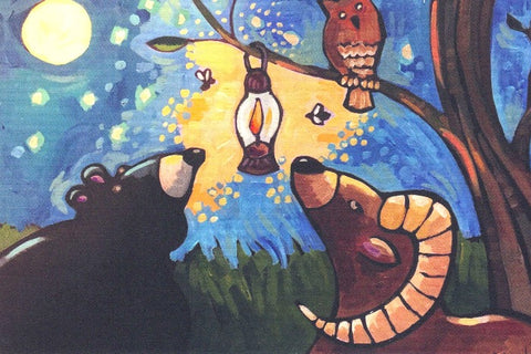 Art Cards by Pam Weber Bear, Owl and Sheep - Arts and Heritage St. Albert