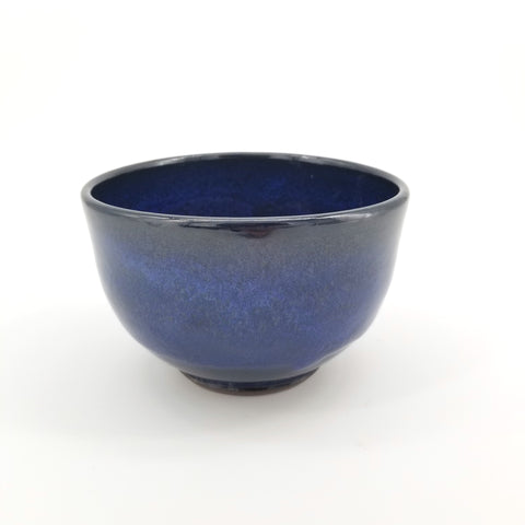 Medium Ceramic Bowl Dark Blue Bowl - Arts and Heritage St. Albert