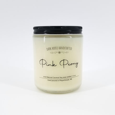 'Pink Peony' Hand Poured Scented Candle - Arts and Heritage St. Albert