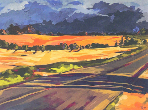 Art Cards by Tracy Lyn Propp "Range Road" 4" x 5.5" - Arts and Heritage St. Albert