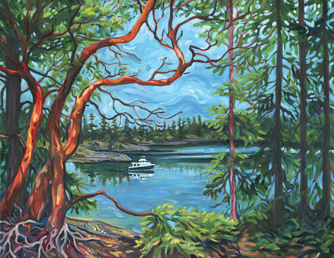 "Landscape Series" Art Cards by Crystal Driedger Arbutus on Smugglers Cove - Arts and Heritage St. Albert