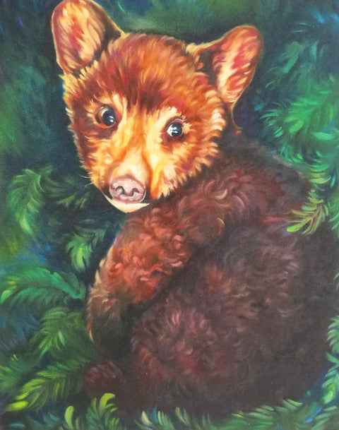 "Animal Series" Art Prints by Crystal Driedger Baby Bear - Arts and Heritage St. Albert