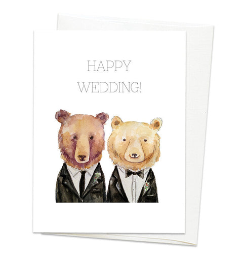 Gloria Ho Illustrations Cards Bear Grooms - Arts and Heritage St. Albert