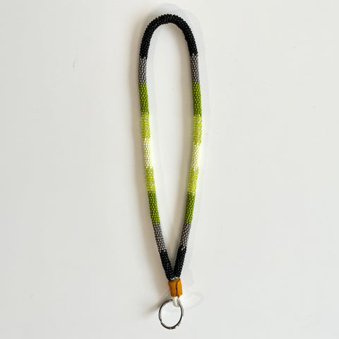 Wristlet Lanyards Black Grey & Green - Arts and Heritage St. Albert