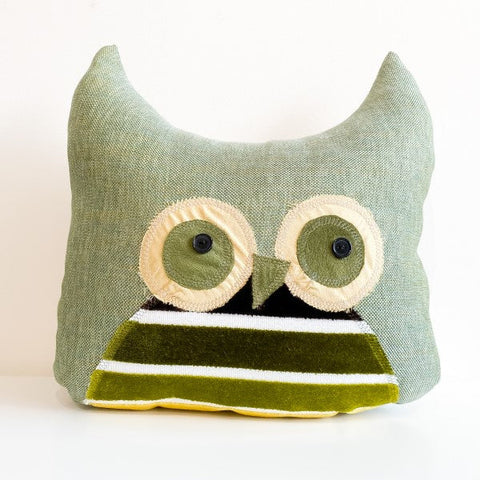 Owl Pillows - Large Drew - Arts and Heritage St. Albert