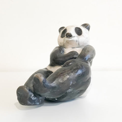 Panda Sculpture (Raku) - Arts and Heritage St. Albert