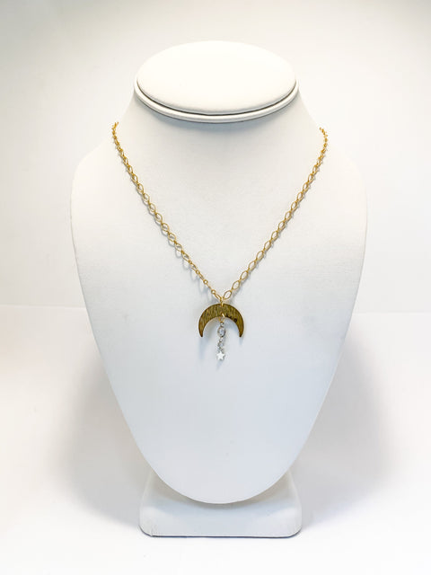 Solar Nebula Gold Plated Necklace - Arts and Heritage St. Albert