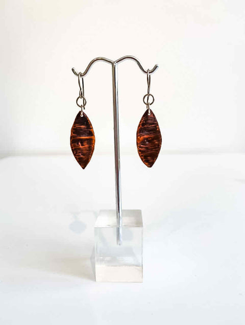 Hammered Earrings Without Pearl - Arts and Heritage St. Albert