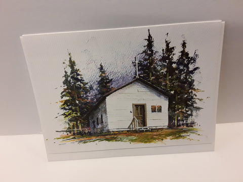 Father Lacombe Chapel Greeting Card - Arts and Heritage St. Albert