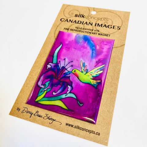 Silk Concepts Magnet Hummingbird - Arts and Heritage St. Albert