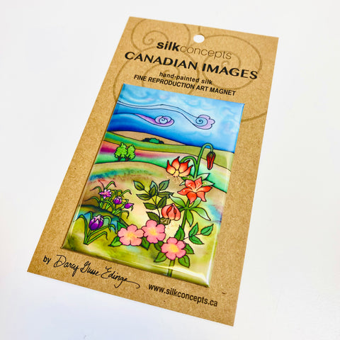 Silk Concepts Magnet Wild Flowers - Arts and Heritage St. Albert