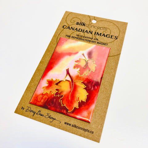 Silk Concepts Magnet Maple Leaves - Arts and Heritage St. Albert