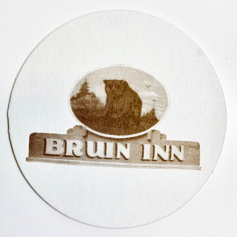 Bruin Inn coaster Bruin Inn Bear - Arts and Heritage St. Albert