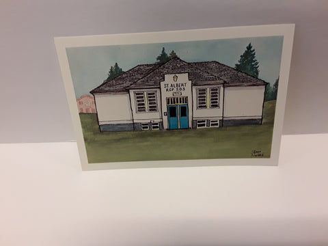 Alan Nuttall Postcards Little White School - Arts and Heritage St. Albert