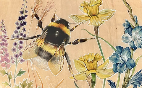 "Animal Series" Art Prints by Crystal Driedger Bee and Florals - Arts and Heritage St. Albert