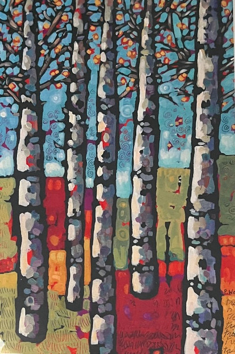 Art Cards by Pam Weber Birch Trees - Arts and Heritage St. Albert