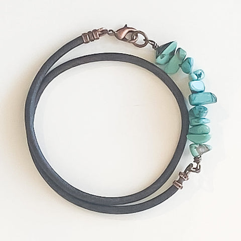 Turquoise Wrap Bracelet - Arts and Heritage St. Albert