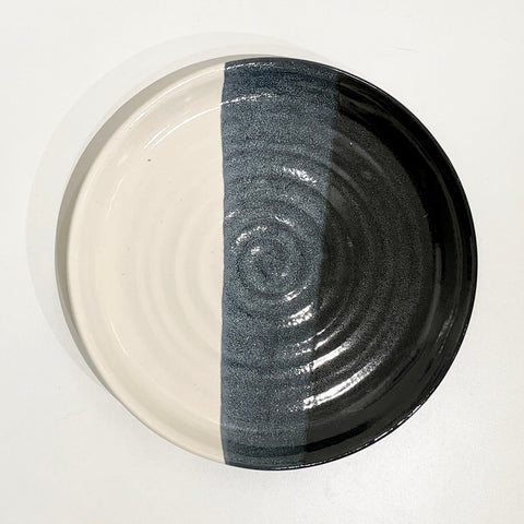 Black & White Ceramic Plate - Arts and Heritage St. Albert