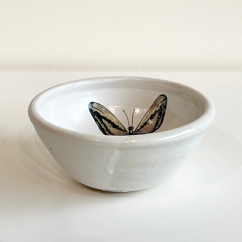 White Butterfly Bowl - Arts and Heritage St. Albert