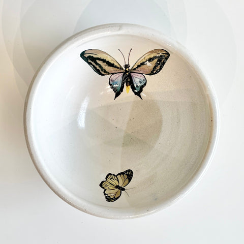 White Butterfly Bowl - Arts and Heritage St. Albert